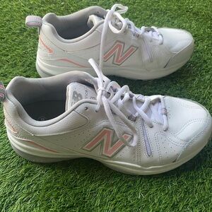 New Balance 608 Shoes Women's Pink White Walking Gym Retro Chunky Sneakers 10